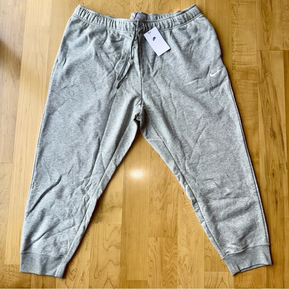 NEW Nike Heather Gray Women's Standard Fit - Mid Rise Joggers Size 1X